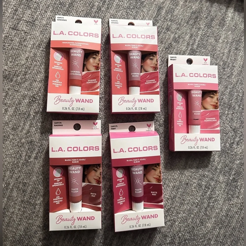 LA Colors Shimmer & Matte Liquid Gel Blushes Beauty Wand